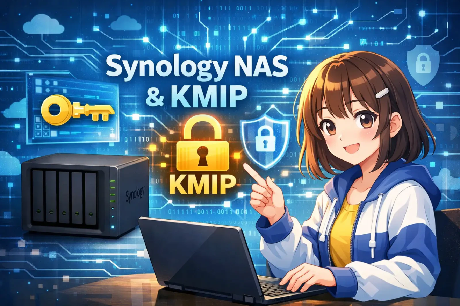 Synology NASとセキュリティのイメージ